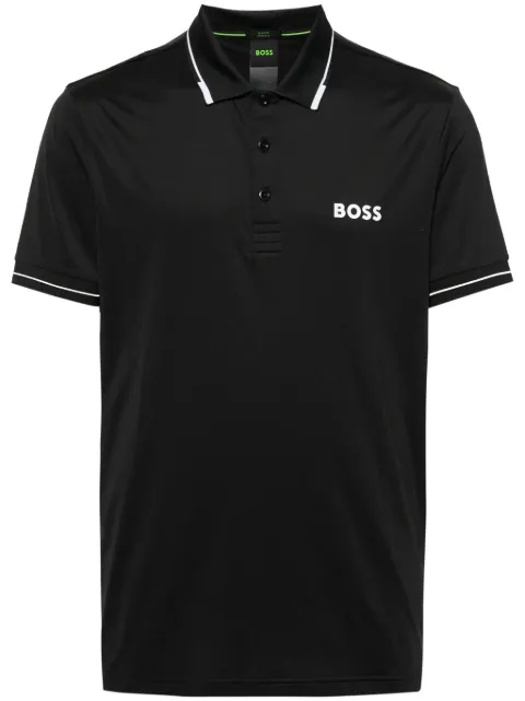 BOSS logo-appliqué polo shirt 