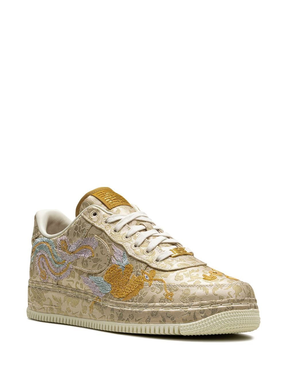 Shop Nike Air Force 1 Low "year Of The Dragon 2024" Sneakers In Gold