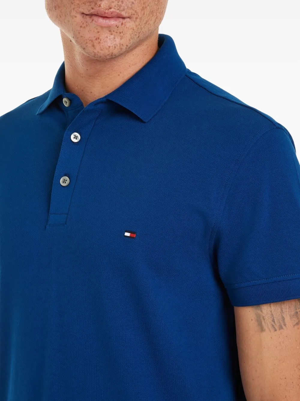 Tommy Hilfiger Poloshirt met geborduurd logo Blauw