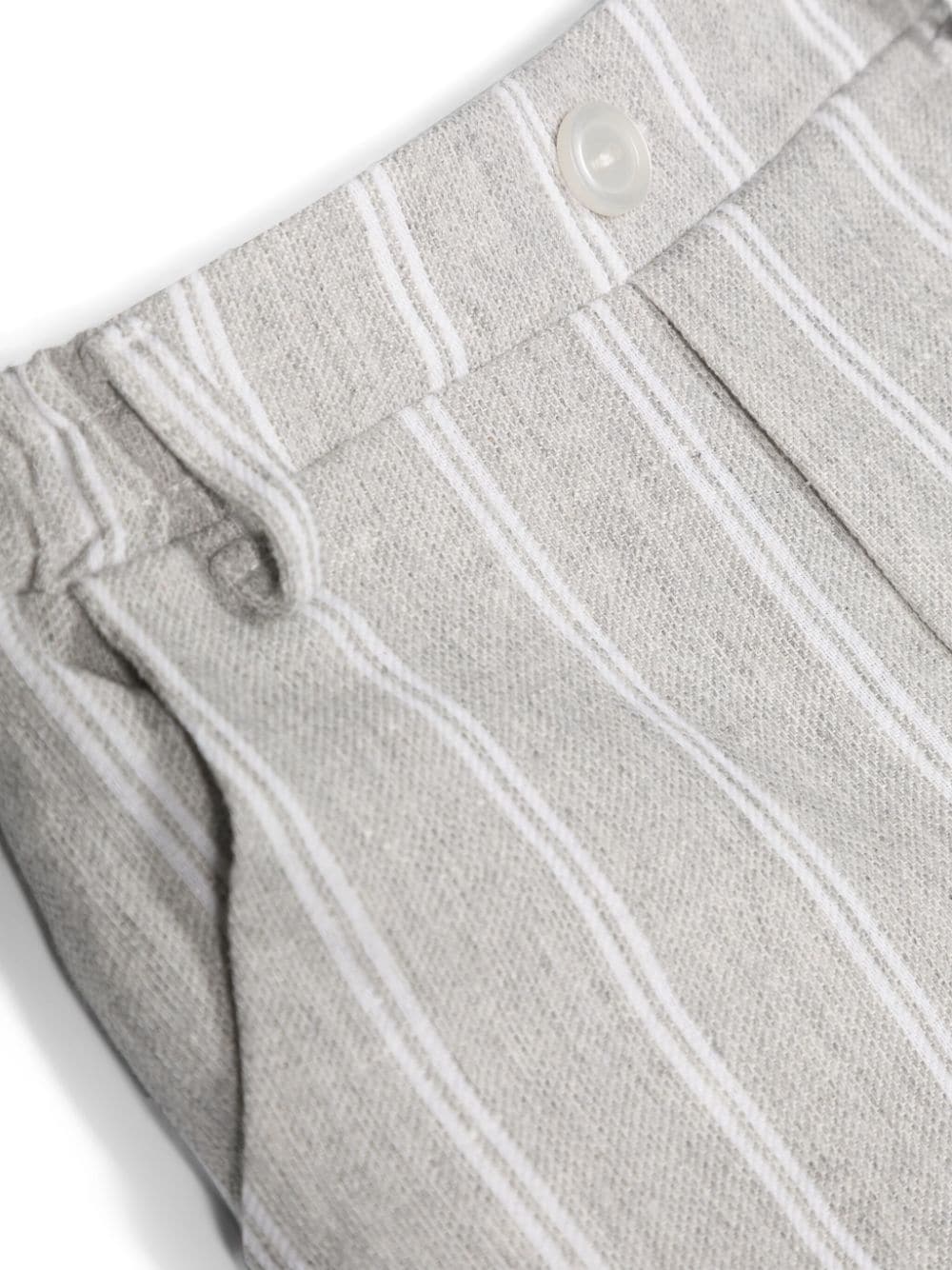 Shop Le Bebé Enfant Elasticated-waist Striped Shorts In Grey