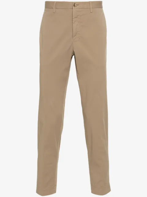 Incotex tapered cotton chino trousers