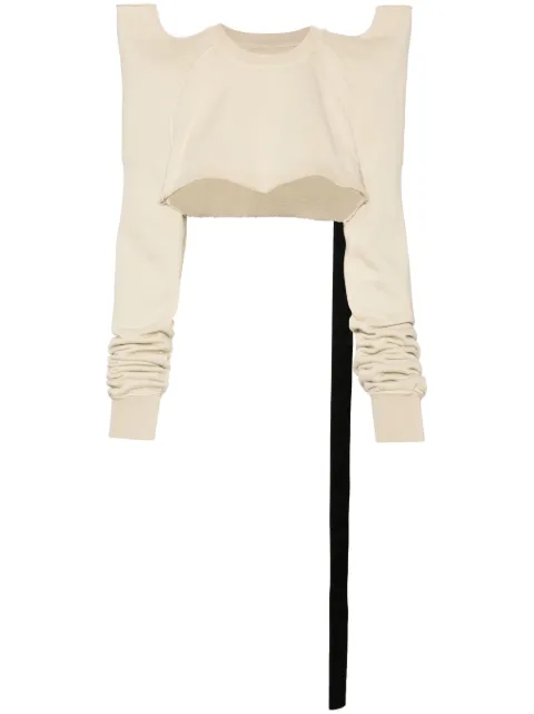 Rick Owens DRKSHDW sudadera corta con hombros estructurados