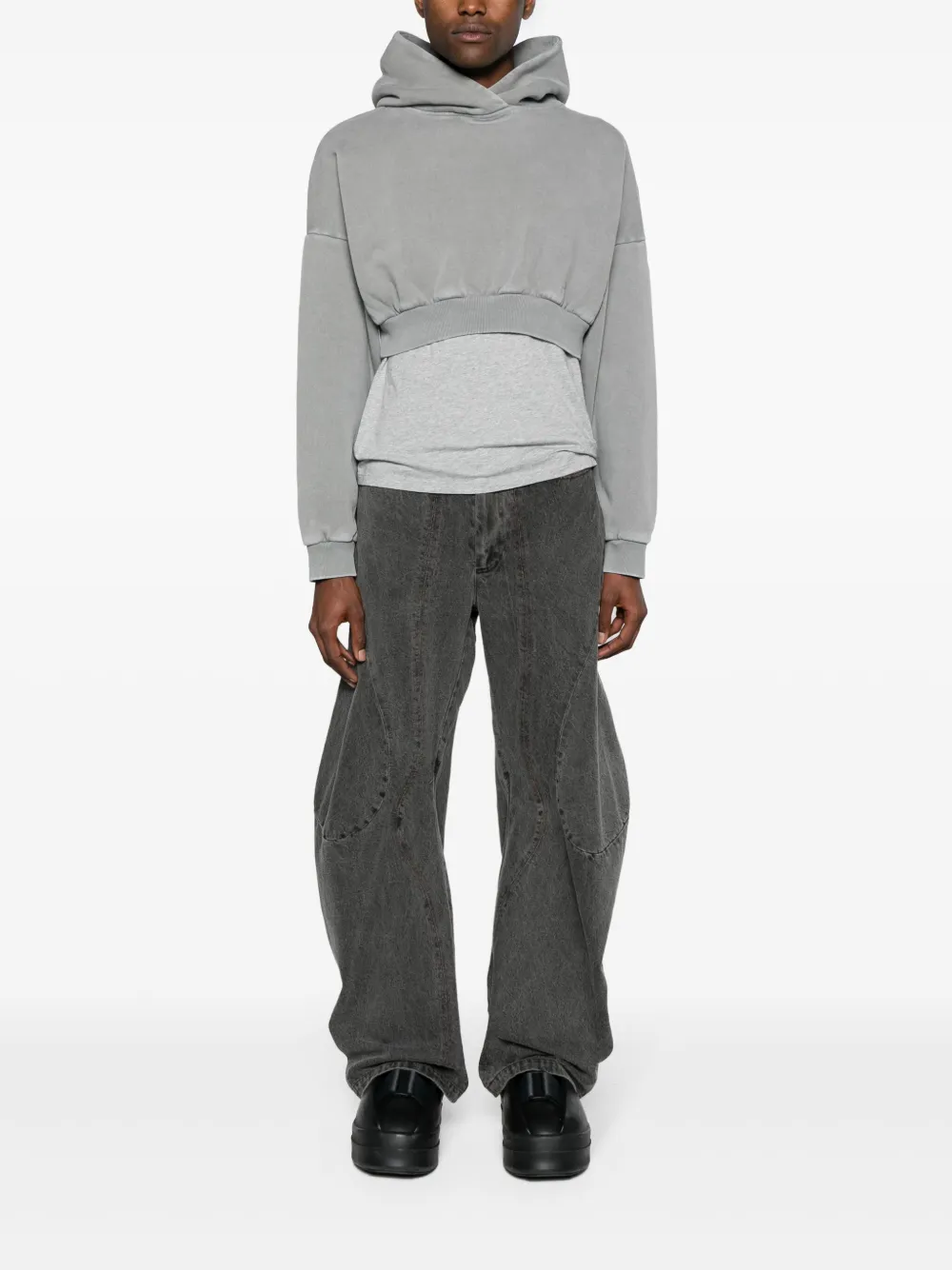 Image 2 of ENTIRE STUDIOS Heavy cropped hoodie