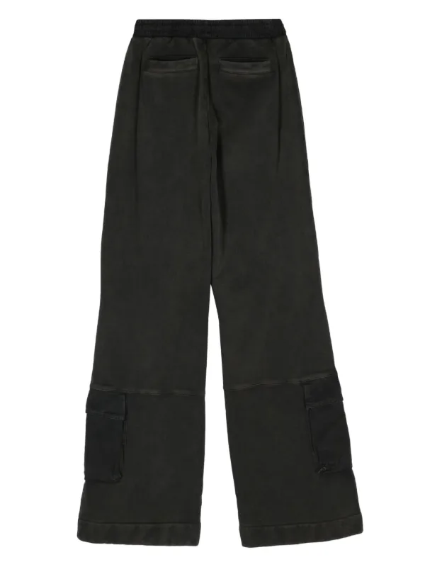 ENTIRE STUDIOS Utility mid-rise Track Trousers | Black