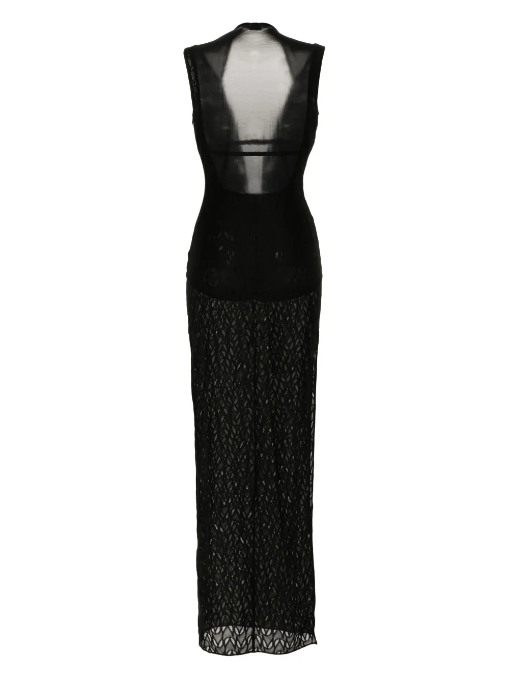 Shop Alessandro Vigilante Monogram-jacquard Maxi Dress In Schwarz