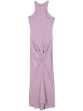 ALESSANDRO VIGILANTE fine-ribbed maxi dress - Purple