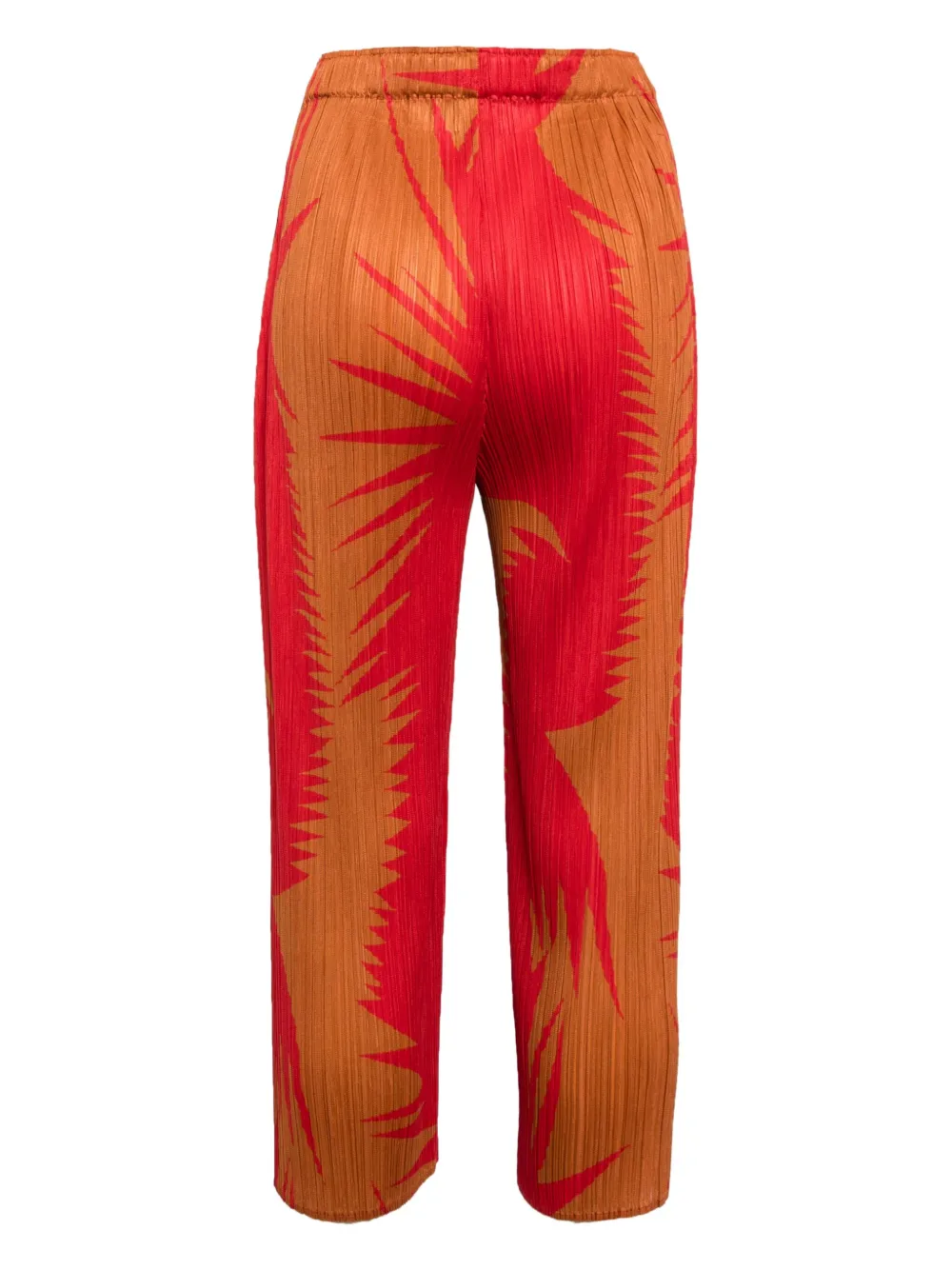 Pleats Please Issey Miyake Piquant wide-leg trousers - Rood