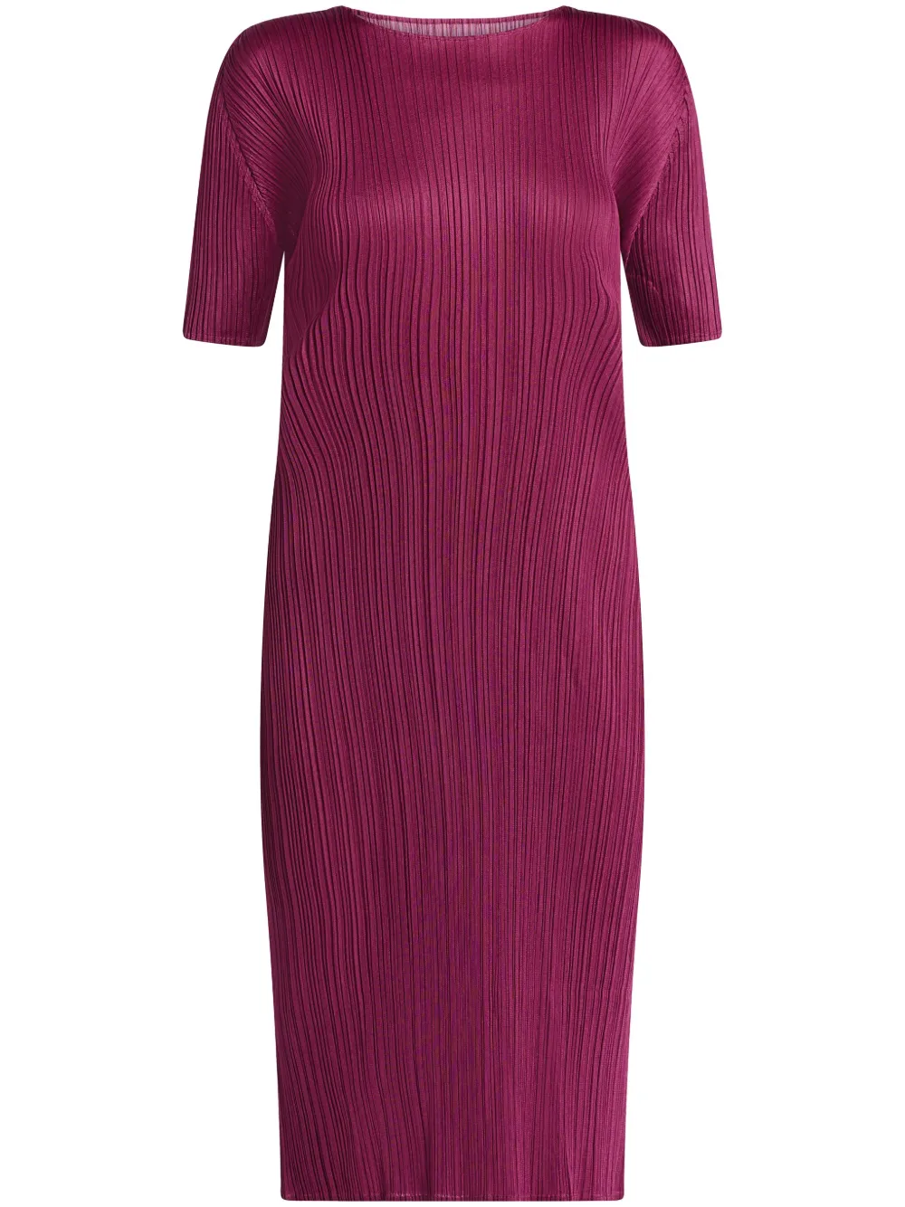 Pleats Please Issey Miyake Geplooide jurk Paars