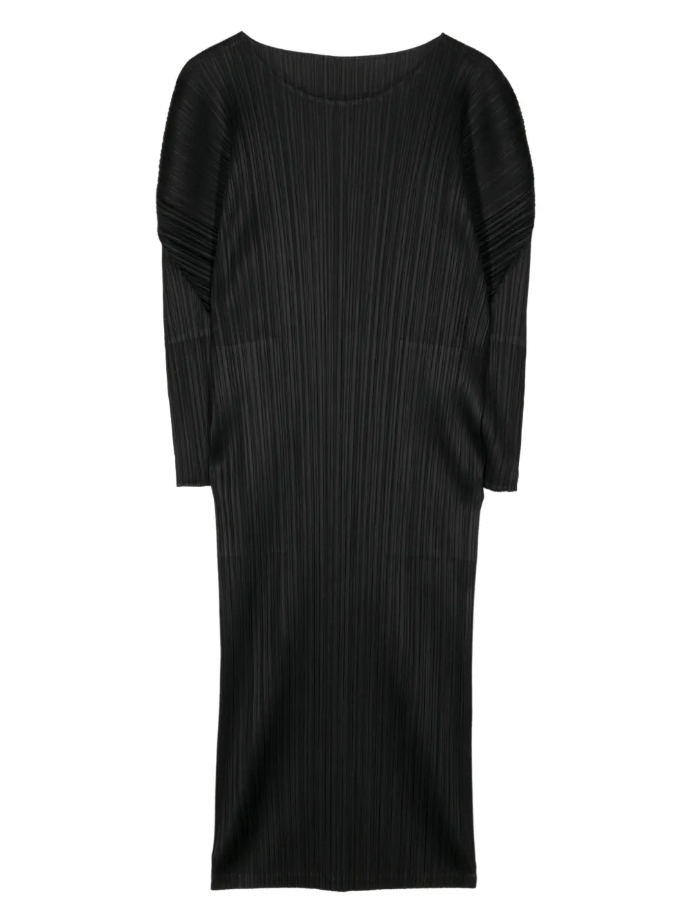Pleats Please Issey Miyake plissé midi dress - Zwart