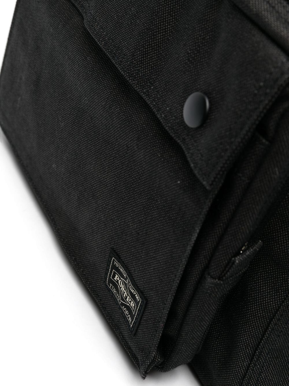 Shop Porter-yoshida & Co Smoky Logo-patch Backpack In Black