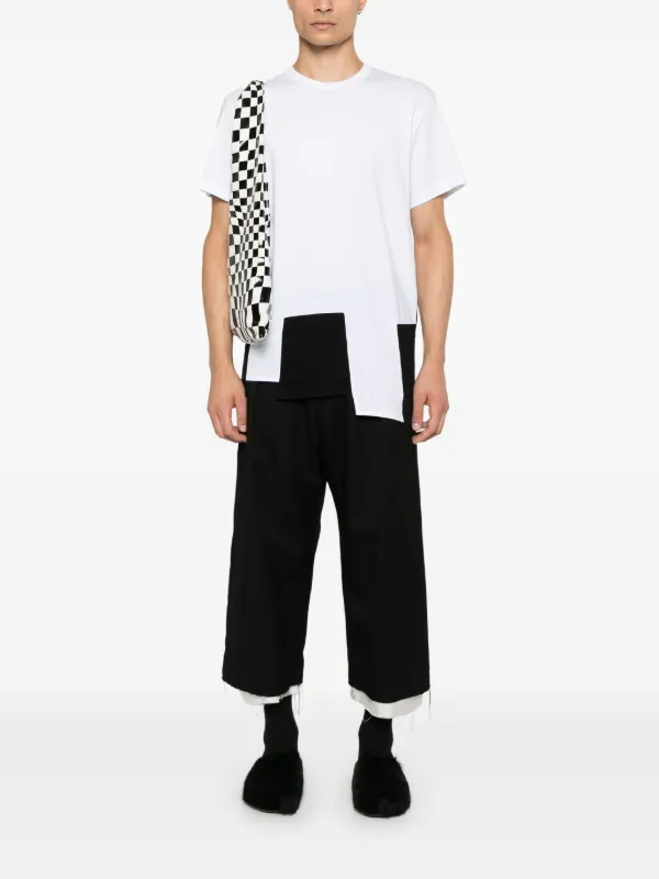 COMME des GARCONS HOMME パッチワークスウェット Comme Des Garçons Homme Plus パッチワーク Tシャツ | ホワイト