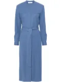 Harris Wharf London belted shirt midi dress - Blue