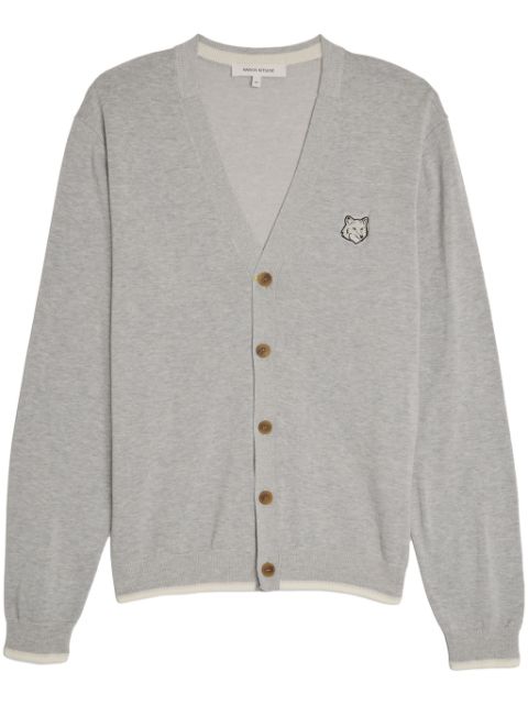 Maison Kitsune Fox Head cotton cardigan Men