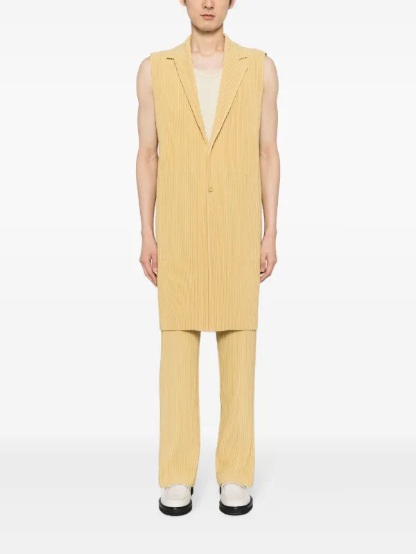 Homme Plissé Issey Miyake Tailored Pleats 1 ベスト | イエロー