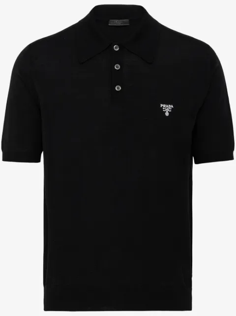 Prada superfine wool polo shirt