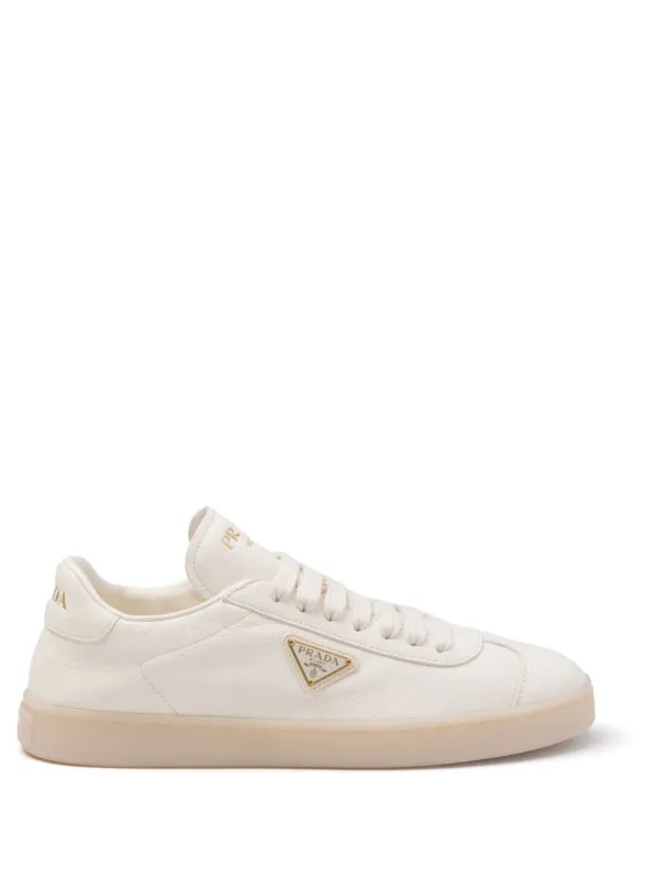 Prada Downtown レザースニーカー | ニュートラル | FARFETCH JP