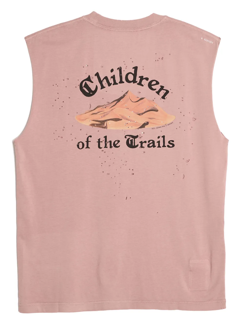 Shop Satisfy Mothtech Organic Cotton Tank Top In Pink