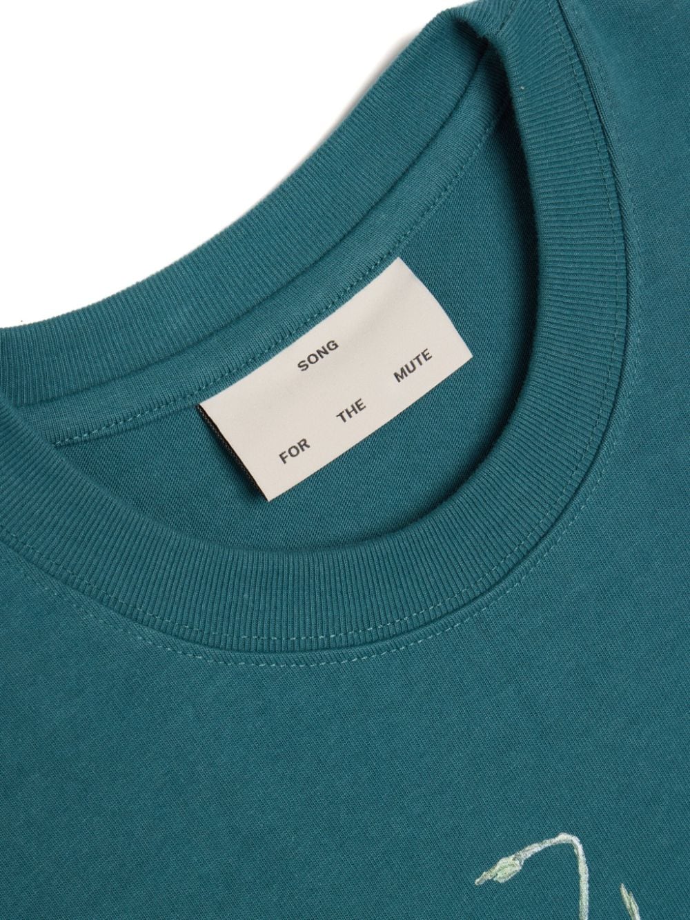 Shop Song For The Mute Surrealist Cotton T-shirt In Blue