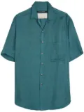 Song For The Mute crinkled cotton shirt - Blue