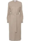 Harris Wharf London belted shirt midi dress - Neutrals