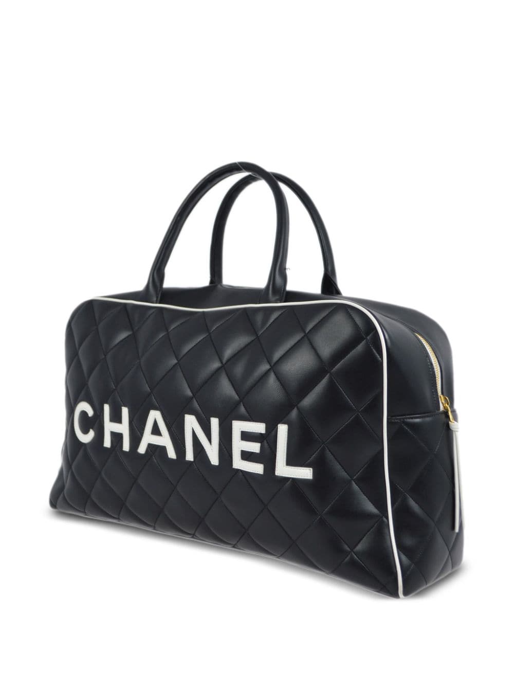 CHANEL Pre-Owned 1995 gewatteerde reistas - Zwart