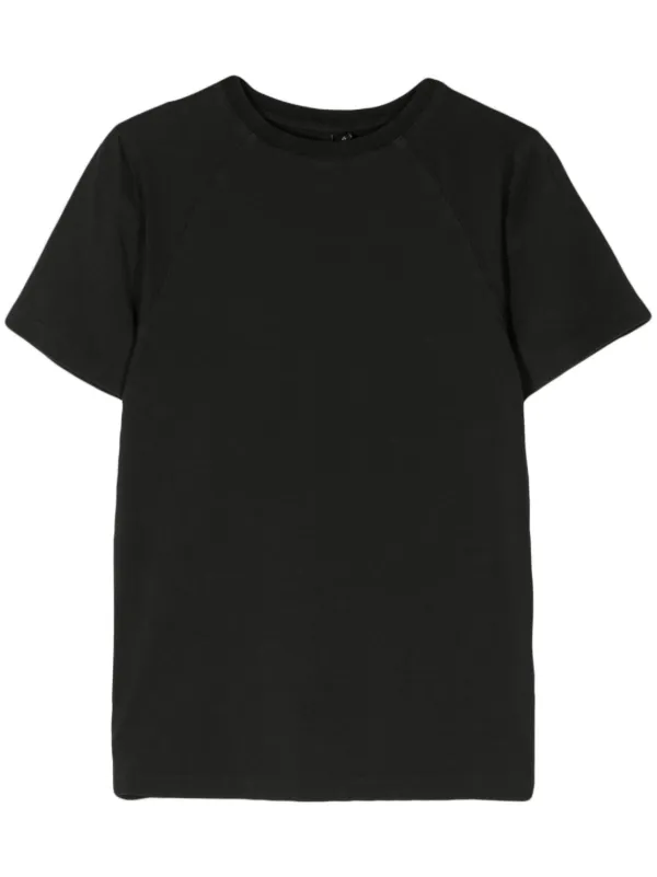 ENTIRE STUDIOS crew-neck Cropped T-shirt | Black | FARFETCH CZ