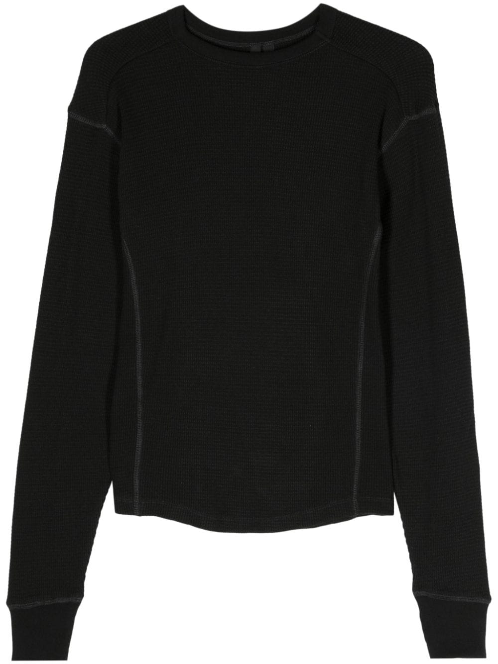 Shop Entire Studios Thermal Cotton T-shirt In Black