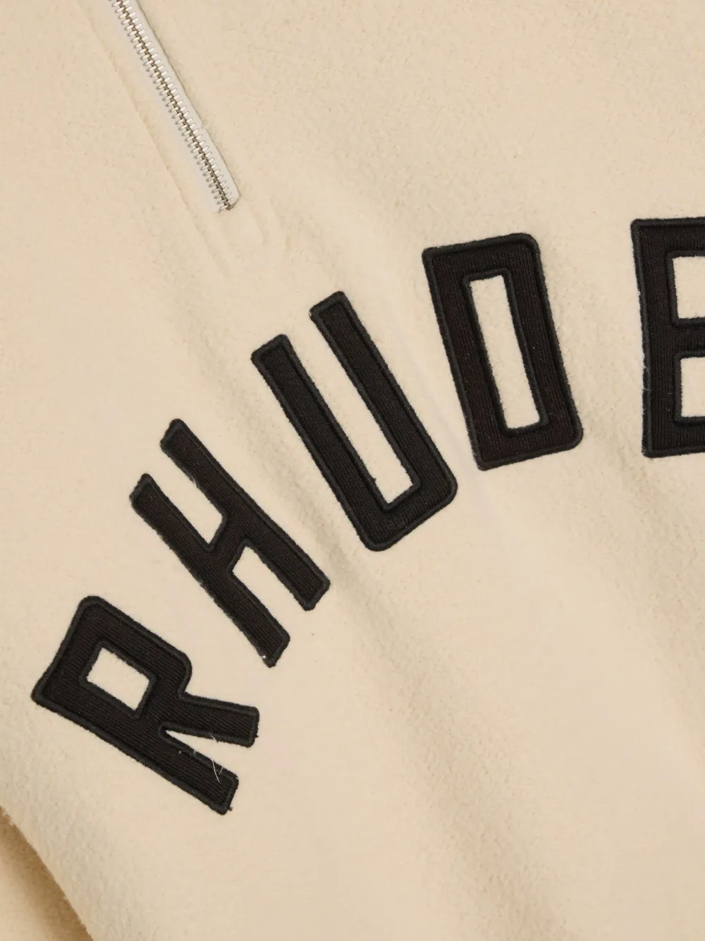 RHUDE Sweater met halve rits Beige