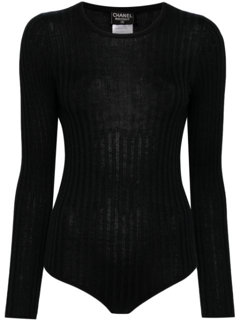 HOT SALE CHANEL 1997 one-pieced knitted top Women