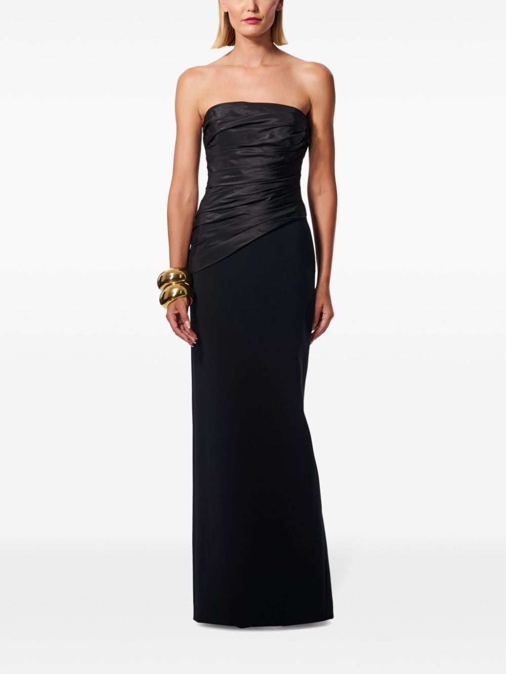 Carolina Herrera Strapless avondjurk - Zwart