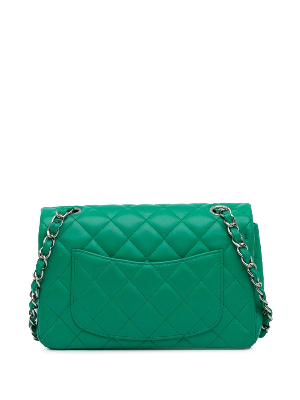 CHANEL Pre-Owned 2012 mini Classic Flap shoulder bag - Groen