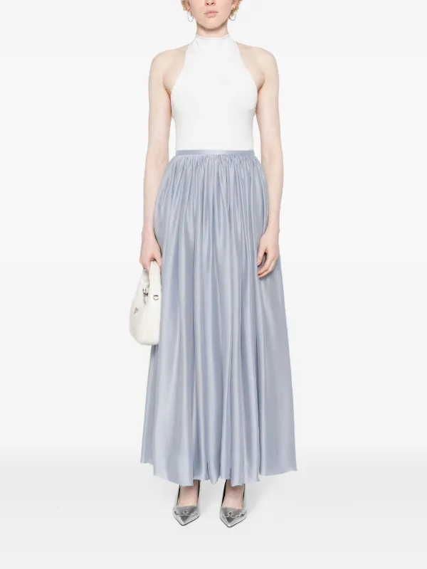 ワンピース EMPORIO ARMANI Women Mid Skirts EW001538TE14039UB115 BLUE Emporio Armani Emma Pleated V-Neck Mini Dress | Neiman Marcus
