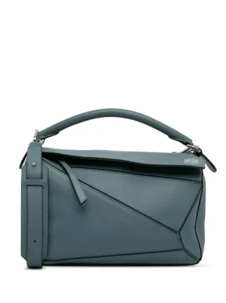 Loewe Pre Owned 2010 2023 Medium Puzzle two way Bag Blue FARFETCH LB