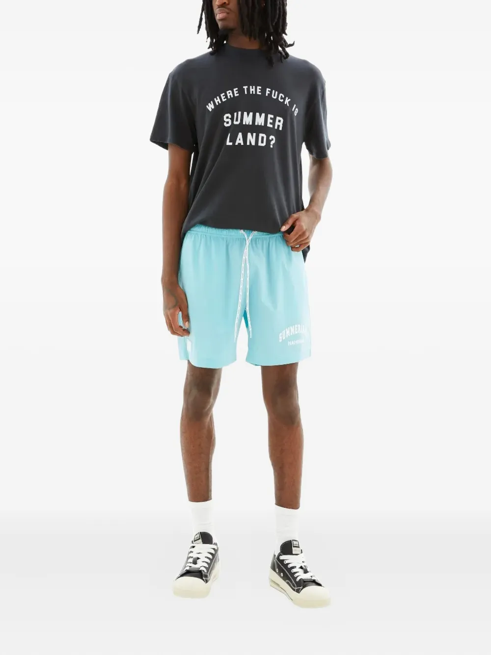 Nahmias logo-print swim trunks | Swimming Trunks | Image 2