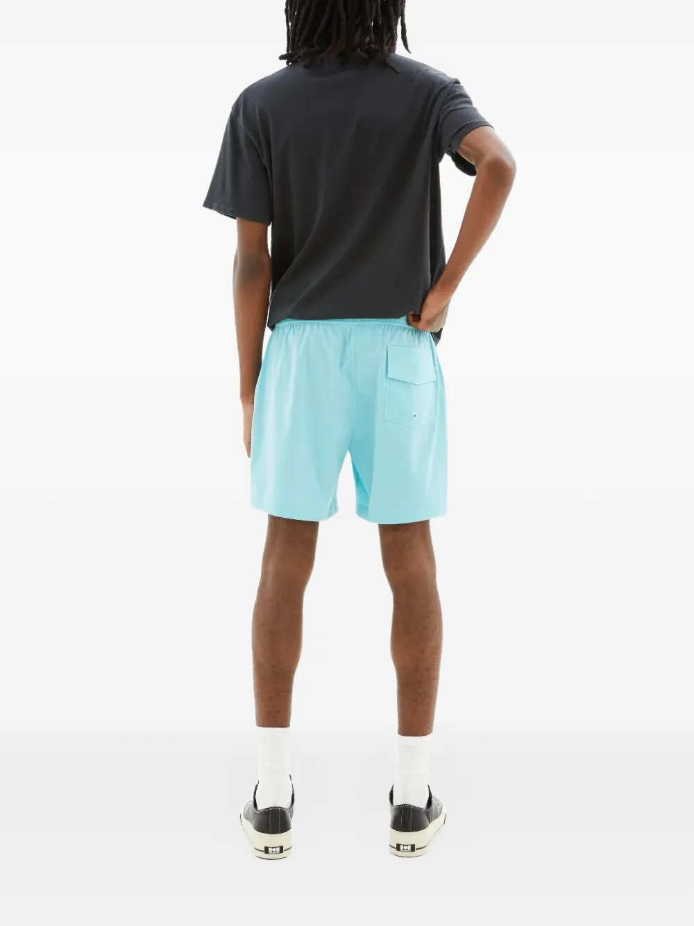 Nahmias Zwembroek met logoprint Blauw