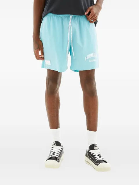 Nahmias logo-print swim trunks