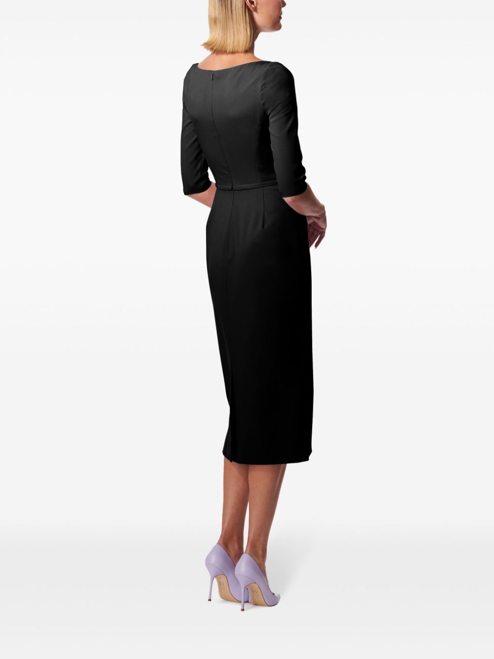 Carolina Herrera boat-neck midi dress Women