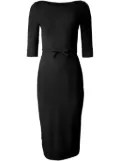 Carolina Herrera boat-neck midi dress - Black