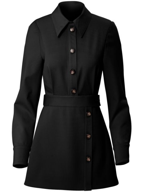 Carolina Herrera stretch-wool asymmetric shirtdress Women