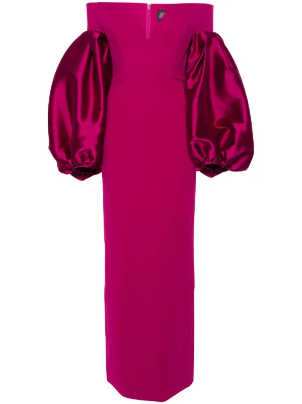 Solace London Fuchsia Flowy Dress The Vera Maxi Dress In Fuchsia Solace London Fuchsia Flowy Dress The Vera Maxi Dress In Fuchsia