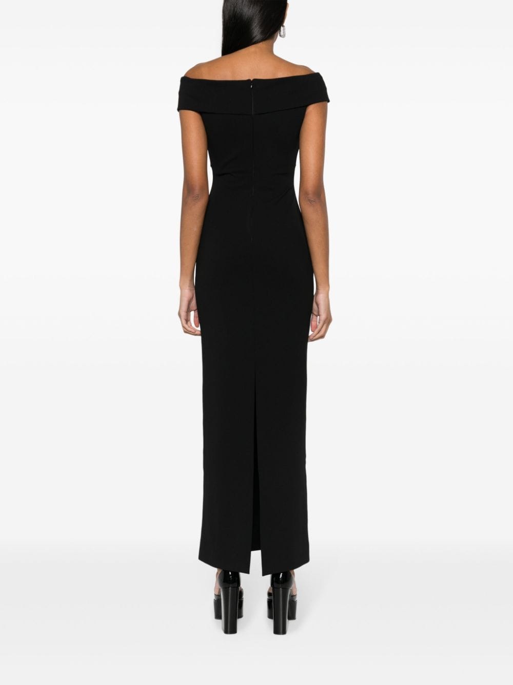 Shop Solace London The Ines Maxi Dress In Black