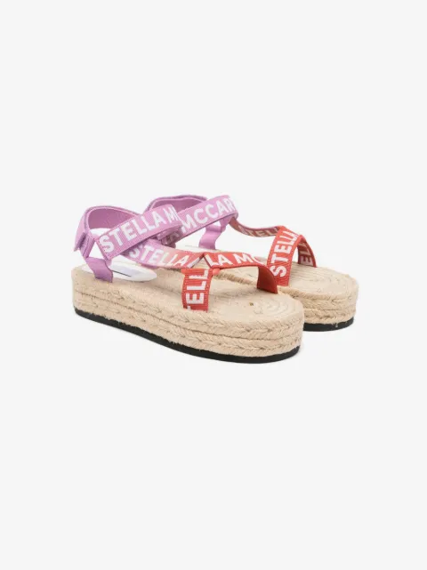 Stella McCartney Kids sandaler med logobånd