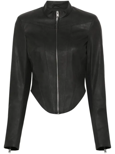 MISBHV cropped faux-leather jacket