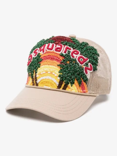 DSQUARED2 motif-embroidered baseball cap