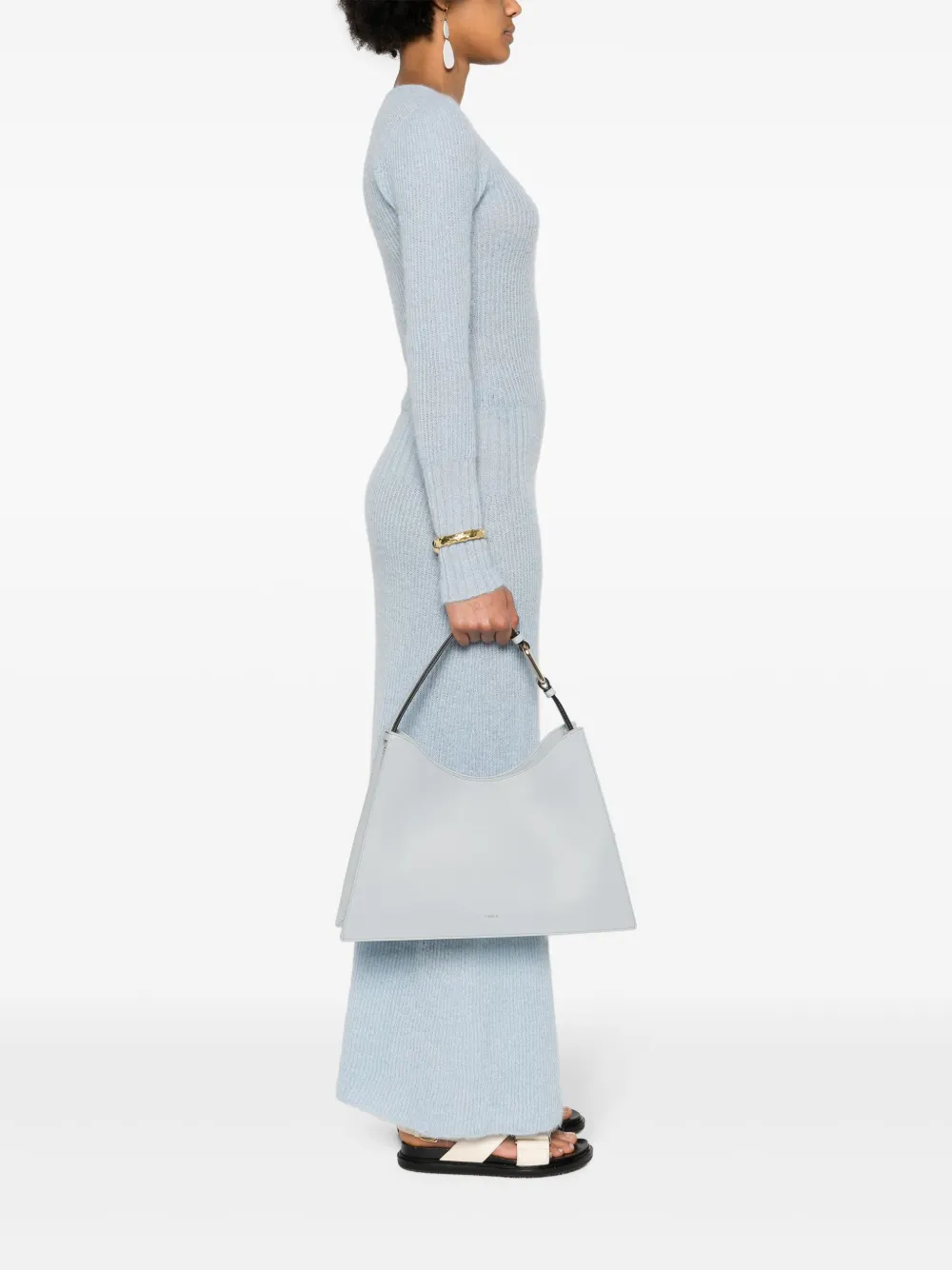 Furla Arch-motif leather shoulder bag - Blauw
