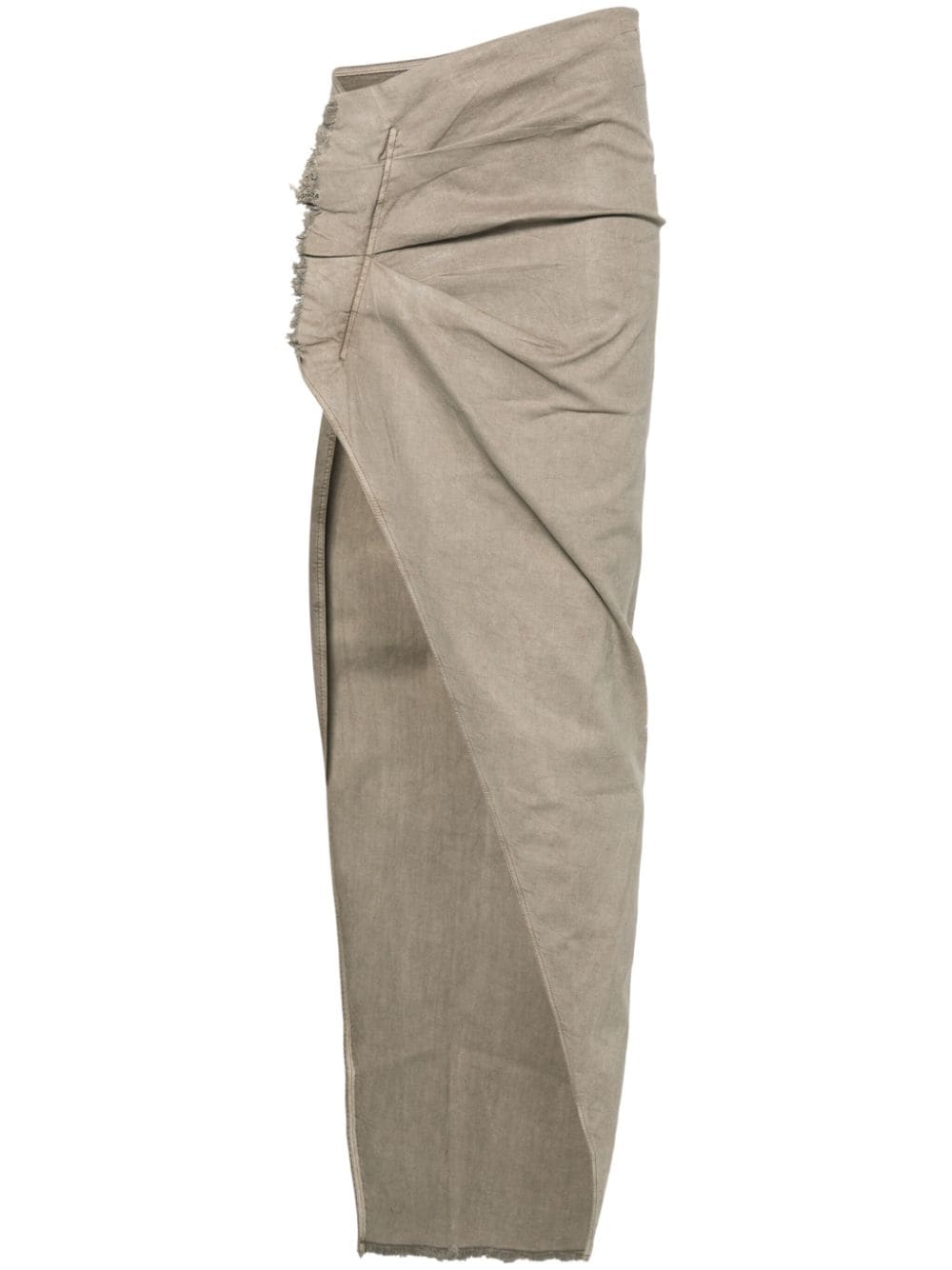 Shop Rick Owens Drkshdw Edfu Denim Skirt In Grey