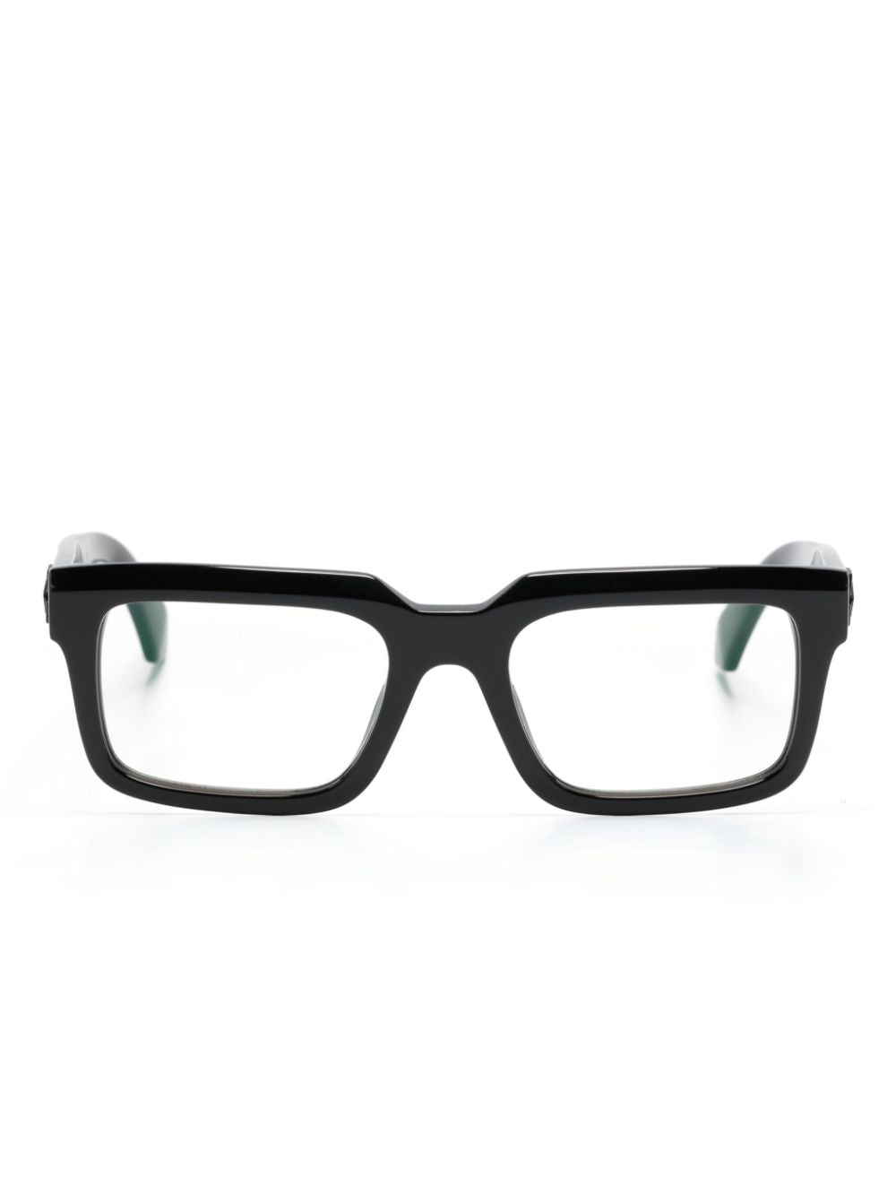 Off-White Style 73 bril met rechthoekig montuur Zwart