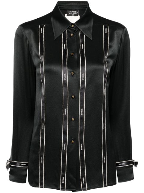 HOT SALE CHANEL 1994 long sleeves shirt Women