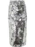 Carolina Herrera sequin-embellished midi skirt - Silver