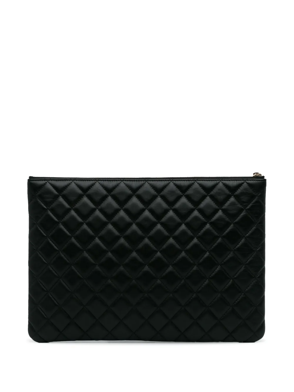 CHANEL Pre-Owned 2017-2018 medium O-Case clutch bag - Zwart